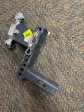 Adjustable dual ball trailer hitch mount