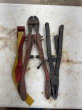 Bolt cutter, snap ring pliers, strap wrench 3 times the money