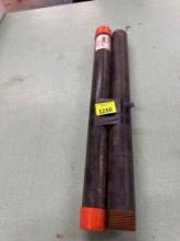 Pieces of black pipe