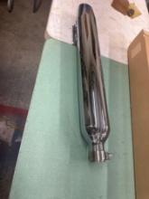 Output chrome slip on mufflers