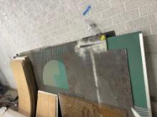 This lot contains expandable metal, Multiple metal pieces and misc wood pieces