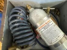 Gas cylinders for blowing out coils