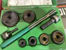 Greenlee Knockout punch kit in case