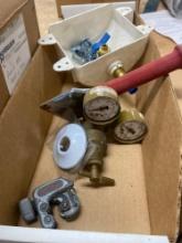 Tubing cutters, Icemaker box, and other items