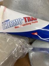 Heat absorbing paste, and other items