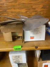 Thermostat guard kit, fan blade, and thermostat