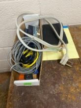 Misc lot, phone cord, paper, bible, and other various items