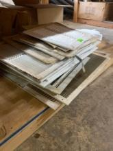Multiple air return vents Various sizes