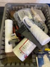 Tin snips, sediment filter, connectors, chain and other various items