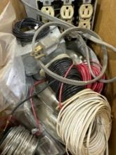 Electrical plugs and various sizes of wire