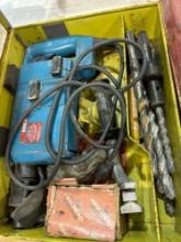 Bosch rotary hammer in case with bits