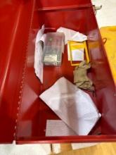 Metal red toolbox