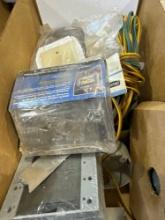 Electrical plates, Electrical boxes, and wire