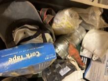 Cork tape, light switches, hat and other misc items