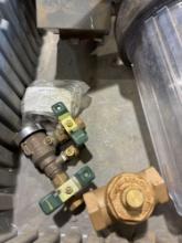 Freeze resistant vacuum breaker, brass fitting, filter housing