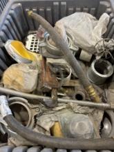 Pipe wrench, supply lines, gas fittings and other various items