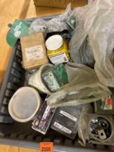 Hex head concrete screws, wire nuts, screws and other items