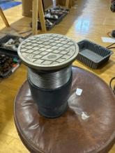 Cast iron body adjustable no-hub outlet bronze cleanout plug