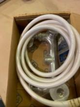 Wall mount sink faucet