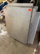 Aluminum plates for shelves 23 x 19
