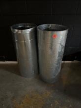 Sheet metal pipe size and measurements in photos