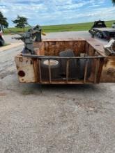 Truck bed trailer - Work tools attached and contents of bed included Must bring help to load
