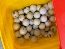 Container of golf balls