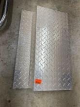 Piece of diamond plated metal