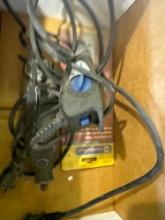 Clamp, air tool,nylon strap oil, filter wrench, air ratchet and other misc items