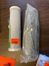 One under counter, filtration filter, and one Campbell sediment filter
