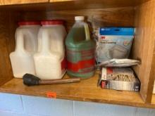 This lot contains fluorescent, gas, leak detector, flood, ice melt, face, masks, and other various