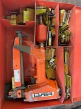 Hilti SM 200 pnuematic air staple gun with staples