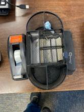 Tape dispenser, Stapler and desk organizer