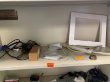 Items on shelves, hot and cold seat, removal, tool, turbo, nozzle, surge protector, cords, and other