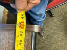 Desk measurements in photos