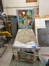 D. Gottieb & Co Vintage Pinball machine. No legs. Cart is not included Must bring help to load