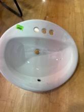 Drop in bathroom sink
