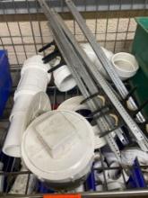 Miscellaneous pvc fittings And water line holders