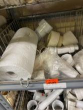Various pvc fittings And paper towels