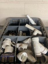 Tote with Various PVC fittings