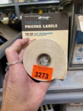 Tow-line pricing labels