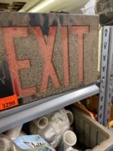 Exit sign