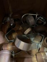 Various black pipe fittings