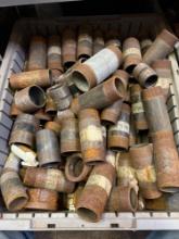 Various sizes of black pipe
