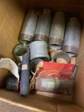 Galvanized nipples and plastic coupling