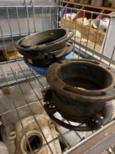 Cast iron stool flanges