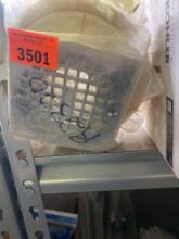 Square shower flange