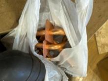2 Drain cleaning bladder and copper tubing