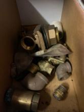 Brass and black pipe fittings