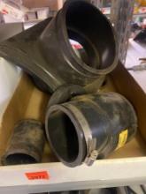 Fernco tap saddle, and fernco reducer